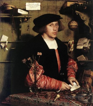 Retrato del comerciante Georg Gisze Renacimiento Hans Holbein el Joven Pinturas al óleo